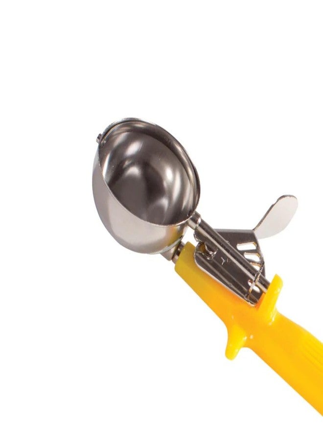 Soro Essentials- 1.63 oz Stainless Steel Thumb Press Disher #20 with Yellow Color Handle- Ice Cream Scoop Ice Cream Spoon for Rice Mashed Potatoes Gelato Cookie Dough Sorbet Home Kitchen Restaurant - Image 5